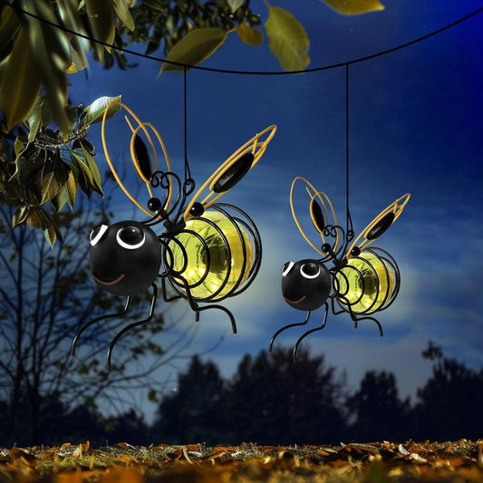 🔥Last Day 50% OFF🎁🐝Outdoor Hanging Solar Bee Light - Perfect Gift For Plant Lovers Moms Or Literally Anyone Who Smiles❤️