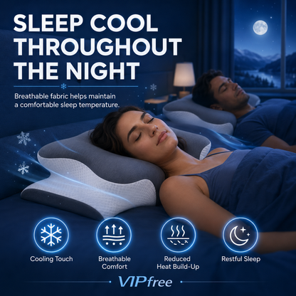 🥳 2026 HOT SALE 🥳  49% OFF! 🌙Ergonomic bamboo contour pillow – Relieves neck tension and promotes deep sleep. Perfect for back, side and stomach sleepers. Experience comfort all night long. 💤 ✨