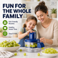 Transparent Electric Fruit and Vegetable Peeler