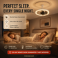 2-in-1 Mute Adjustable Fan Light with Remote Control for Bedroom