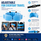 📢📢50% OFF !! ⏰Kids Car Sleeping Head Support Band – Adjustable Toddler Sleep Headrest Pillow, Anti-Droop Child Head Stabilizer for Car Seats, Prevent Neck Soreness During Road Trips