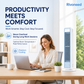 ❄️Portable USB Tower Fan (5 speeds) – compact, powerful, and versatile – perfect for the office, bedroom, and on the g