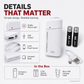 Portable Emergency Phone Charger AA Battery Powered Power Bank with LED Flashlight