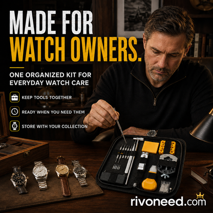 Complete 72-Piece Watch Repair Kit