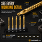 ⚙️Twist Drill Bit Set – High-Speed Steel, Titanium-Coated & Multi-Material Ready