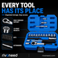 29pcs Core Ratchet Socket Wrench Kit