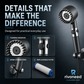 High Pressure Filtered Shower Head with Massage Brush