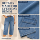 Women's Casual Stretchy Cropped Denim Pants