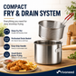Multifunctional 304 Stainless Steel Frying Pot