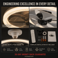 2-in-1 Mute Adjustable Fan Light with Remote Control for Bedroom