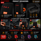 Waterproof Bicycle Bluetooth Speaker with Mounting Bracket