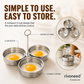 3-in-1 Stainless Steel Egg Poacher Mold