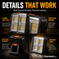 Portable Solar Work Light with 4 Lighting Modes