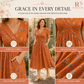 Women's V-Neck Floral Print Dress with Twist Waist