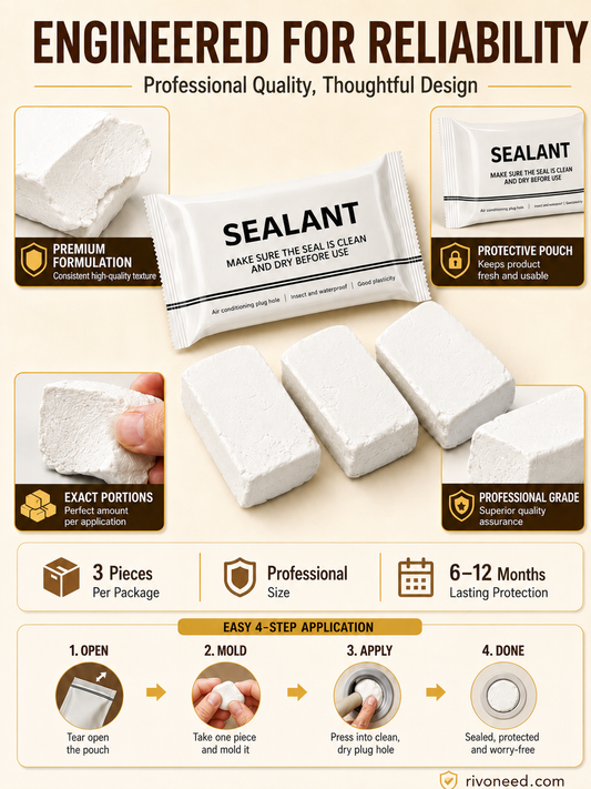 🥳2026 HOT SALE🥳💞50K+ SOLD!🏠🔧 50% OFF! Eco‑Friendly Multi‑Purpose Sealing Putty – Seals cracks, gaps & holes in walls, pipes & more. Waterproof, paintable & non‑toxic. DIY made easy! 🛡️✨