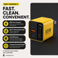80W Fast Charging Phone Charger Block with Retractable 80cm Type-C Cable