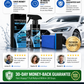 Gentle Effective Car Cleaning Spray with Sponge & Cloth