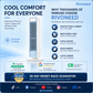 ❄️Portable USB Tower Fan (5 speeds) – compact, powerful, and versatile – perfect for the office, bedroom, and on the g