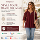 Women's Lace Cold Shoulder Top with Zipper