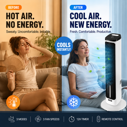 🎁2026 New Arrivals 50% OFF💥 USB-Powered Bladeless Tower Fan