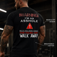 💀 Men's Graphic Tee – “Self-Deprecating Tough-Guy Humor” Crew Neck Short Sleeve 😎