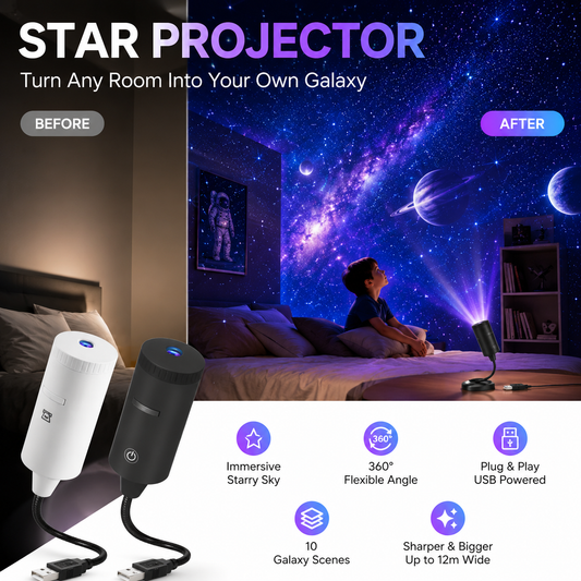 ✨ Plug-and-Play HD Star Projector🥳Over 50,000 satisfied user