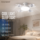 Remote-Controlled LED Ceiling Fan Light