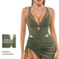 Popilush® Sculpting Curve Mesh Skirt One-Piece Swimsuit