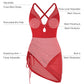 Popilush® Sculpting Curve Mesh Skirt One-Piece Swimsuit