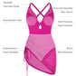 Popilush® Sculpting Curve Mesh Skirt One-Piece Swimsuit