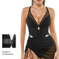 Popilush® Sculpting Curve Mesh Skirt One-Piece Swimsuit