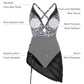 Popilush® Sculpting Curve Mesh Skirt One-Piece Swimsuit