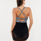 Popilush® Sculpting Curve Mesh Skirt One-Piece Swimsuit
