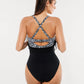Popilush® Sculpting Curve Mesh Skirt One-Piece Swimsuit