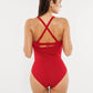 Popilush® Sculpting Curve Mesh Skirt One-Piece Swimsuit