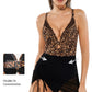 Popilush® Sculpting Curve Mesh Skirt One-Piece Swimsuit