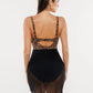 Popilush® Sculpting Curve Mesh Skirt One-Piece Swimsuit