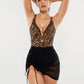 Popilush® Sculpting Curve Mesh Skirt One-Piece Swimsuit