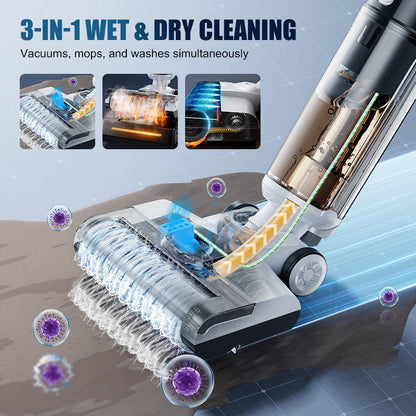 🎁2026 New Collection – 🚀Wet and dry vacuum cleaner with self-cleaning function ⚡ Cordless all-in-one floor cleaner for hard floors 🏠 Lightweight & efficient: Effortlessly removes pet hair and crumbs 🐾🧹