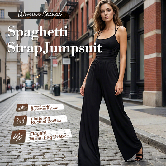 Women's Casual Spaghetti Strap Jumpsuit