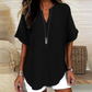 Fashion Loose Solid Color Short Sleeve Top
