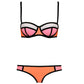 Ladies Sexy Color Block Bikini Set