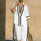 Women's Casual Color-Block 2-Piece Set