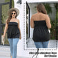 Women’s Sexy Ruched Strapless Top