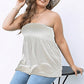 Women’s Sexy Ruched Strapless Top