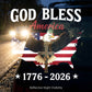 Patriotic Eagle & Cross Car Sticker