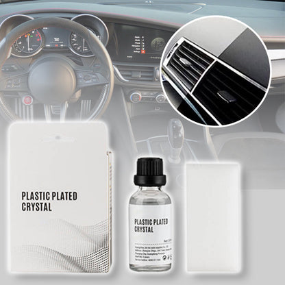 Plastic Parts Crystal Coating - Plastic Parts Refurbish Agent with Spong for Car