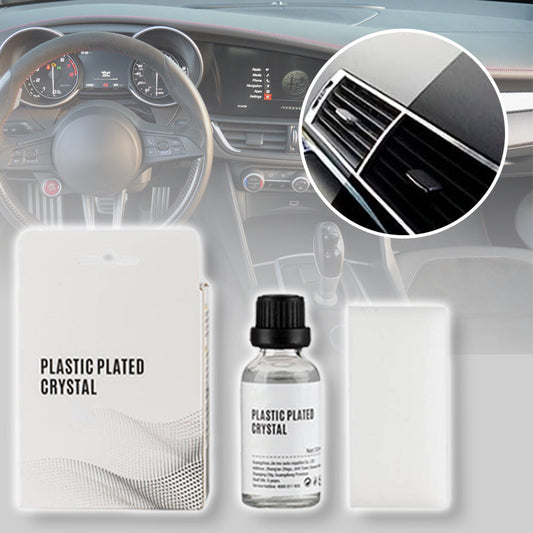 Plastic Parts Crystal Coating - Plastic Parts Refurbish Agent with Spong for Car