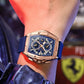 Men’s Stylish Silicone Belt Quartz Watch