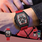 Men’s Stylish Silicone Belt Quartz Watch